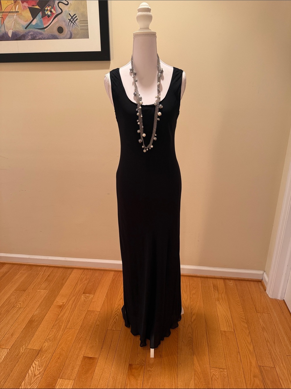 Black Elegant Maxi Dress - Elegant Vintage Women's Evening Dress